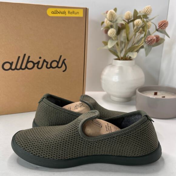 Allbirds Tree Loungers Slip on Walking Shoes Kauri Fiddle Leaf Green Women 6 NWB - Picture 7 of 10